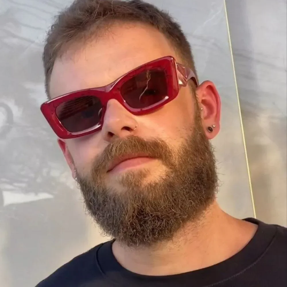 Prada PR13ZS 15D08S Sunglasses Etruscan Marble Red Dark Violet Cat Eye Women - Picture 4 of 15